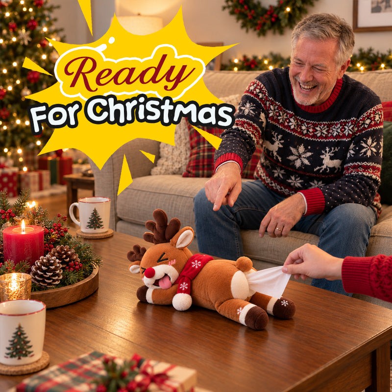 Ifchooseu - Funny Christmas Reindeer Tissue Holder