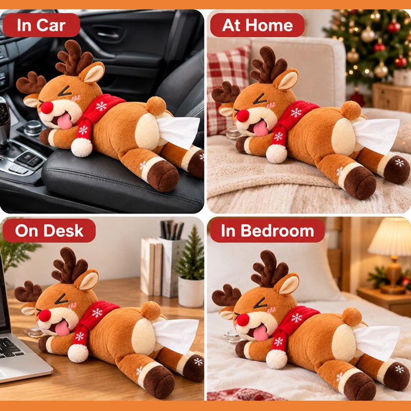 Ifchooseu - Funny Christmas Reindeer Tissue Holder