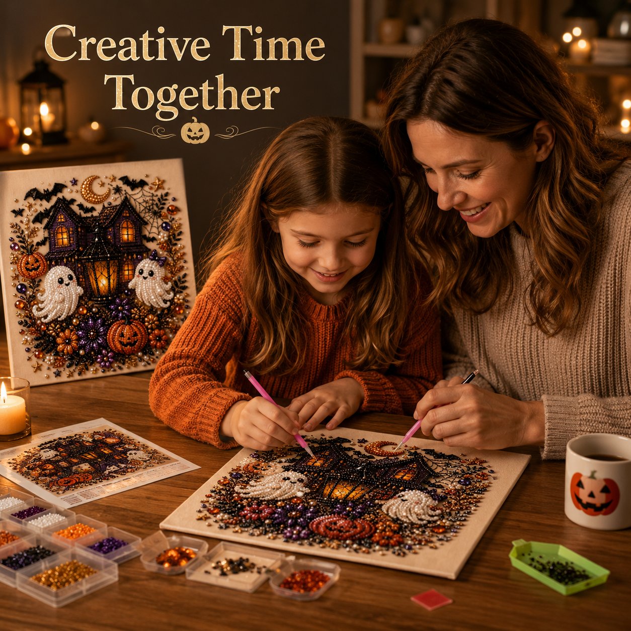 🔥LAST DAY 50% OFF - 🎃Halloween Pearl Diamond Art DIY Kit👻