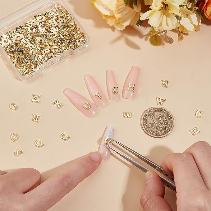 Ifchooseu - Your Next Girls Night Craft - DIY Personalized Coffee Mug & Jewelry Craft Kit – 10oz Ceramic Cup, Gold Alphabet Charms & B-7000 Glue