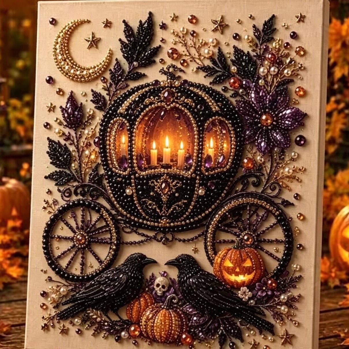 🔥LAST DAY 50% OFF - 🎃Halloween Pearl Diamond Art DIY Kit👻