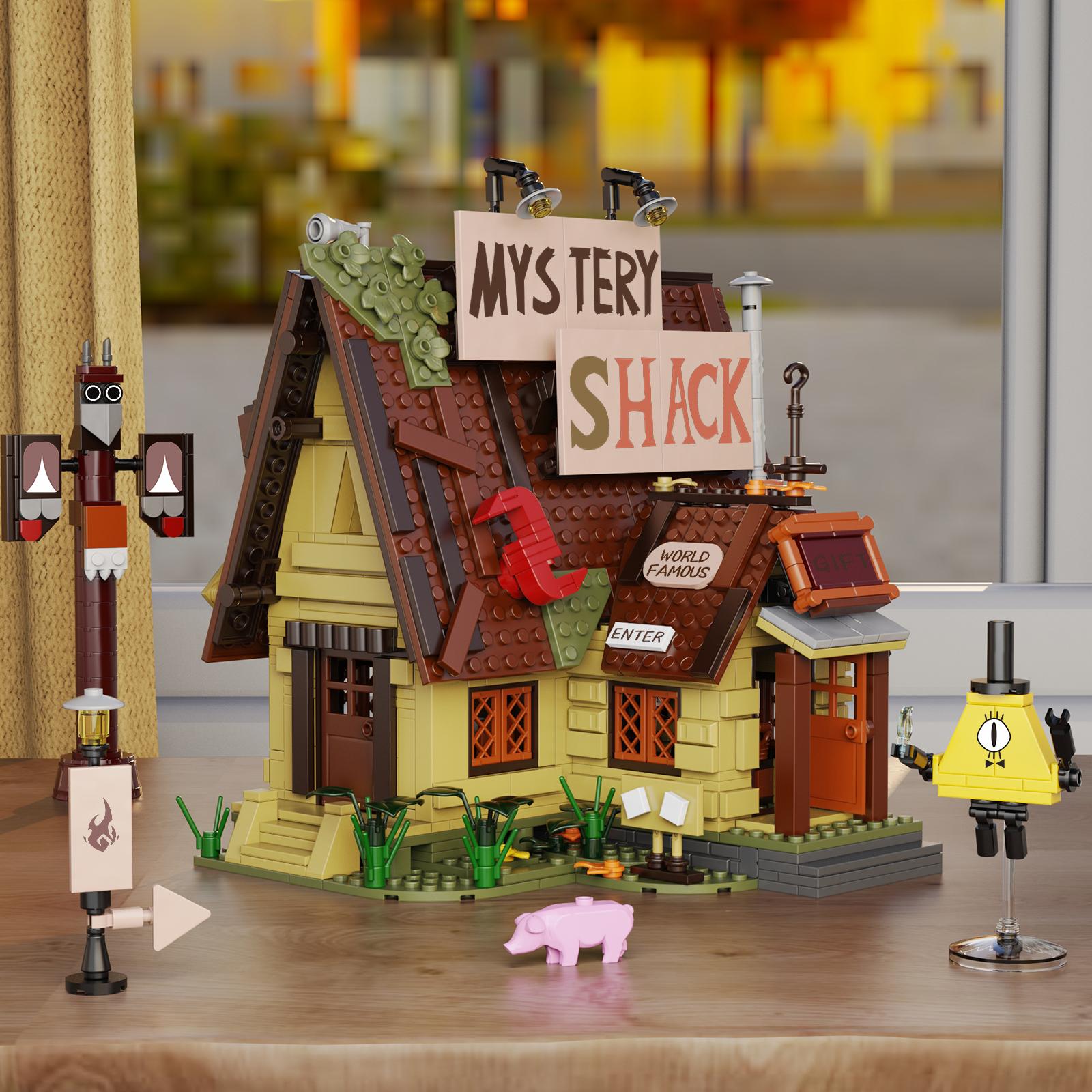 Mystery Small Cabin House Building Blocks Set (968 pcs) &ndash; Bring Holiday Adventure to Life with Creative DIY Fun, Ideal for Kids, Teens & Fans During Christmas Season