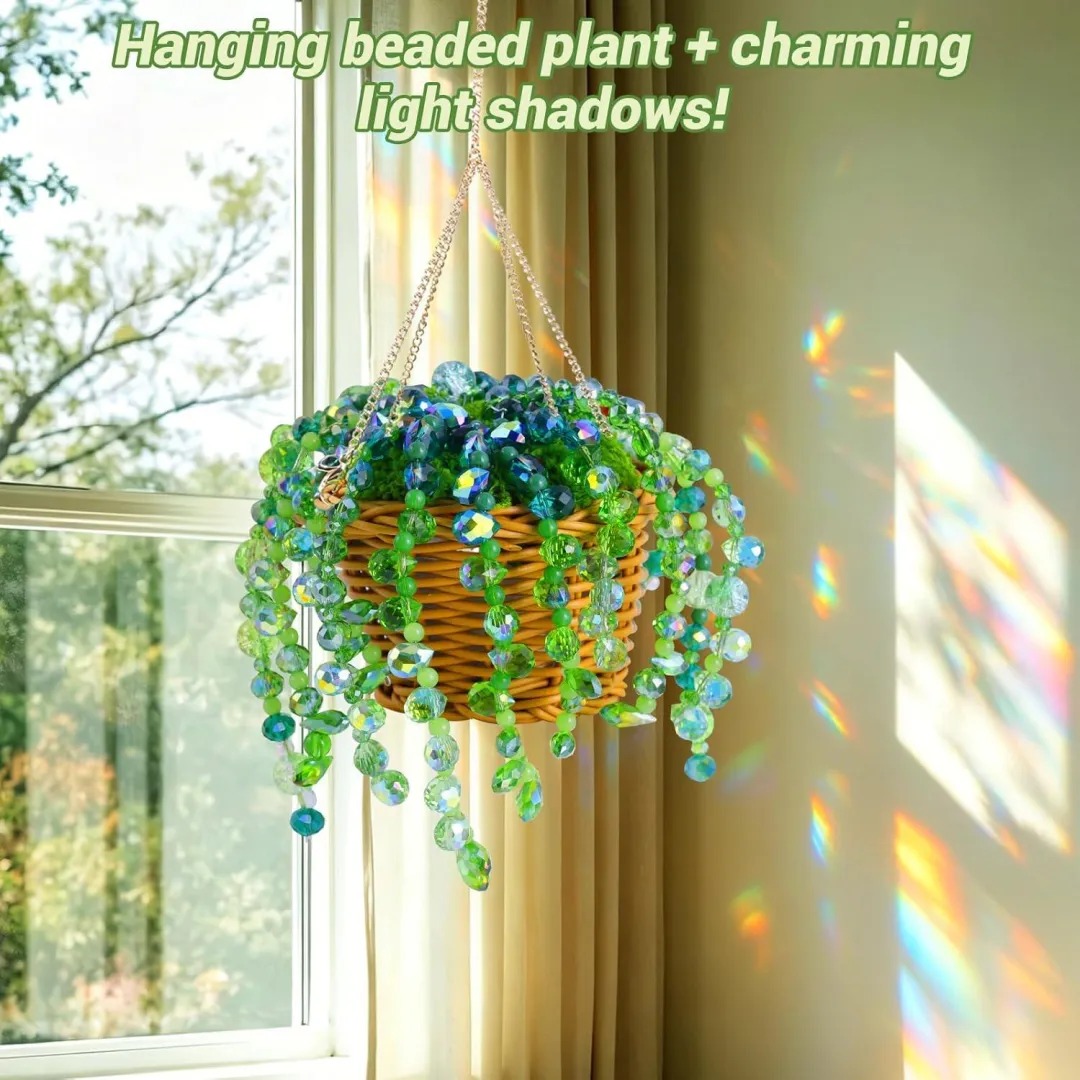 Make Your Own Forever Hanging Plant - DIY Beaded Plant Kit