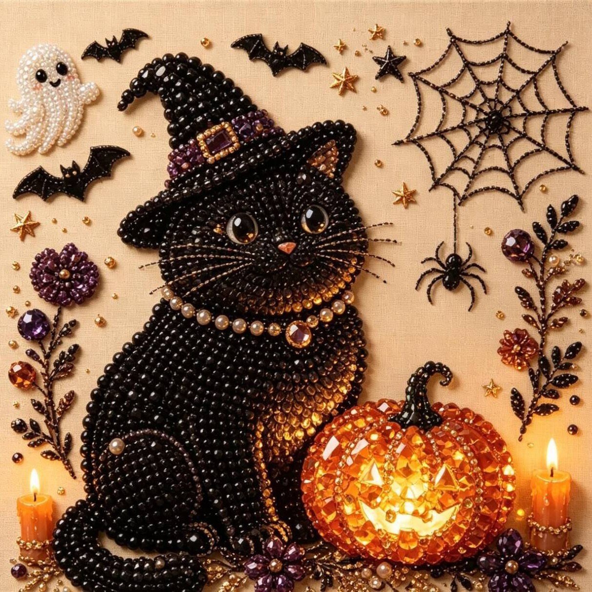 🔥LAST DAY 50% OFF - 🎃Halloween Pearl Diamond Art DIY Kit👻