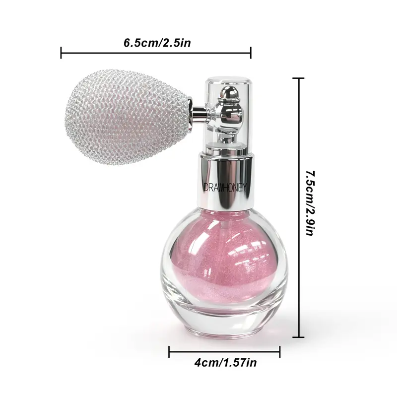 Ifchooseu - Face & Body Highlighting Powder Spray - Highlighter Makeup, Cosmetics Highlighter, Soft Glow All-Day Illuminator, Portable, No Harsh Texture, Ideal for Dates & Daily Use, Elegant Vibe Daily Makeup Tool