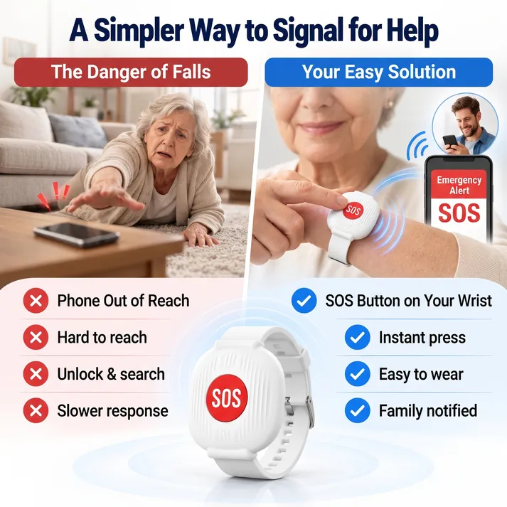 Ifchooseu - 🆘 Emergency Bracelet with SOS Button for Seniors