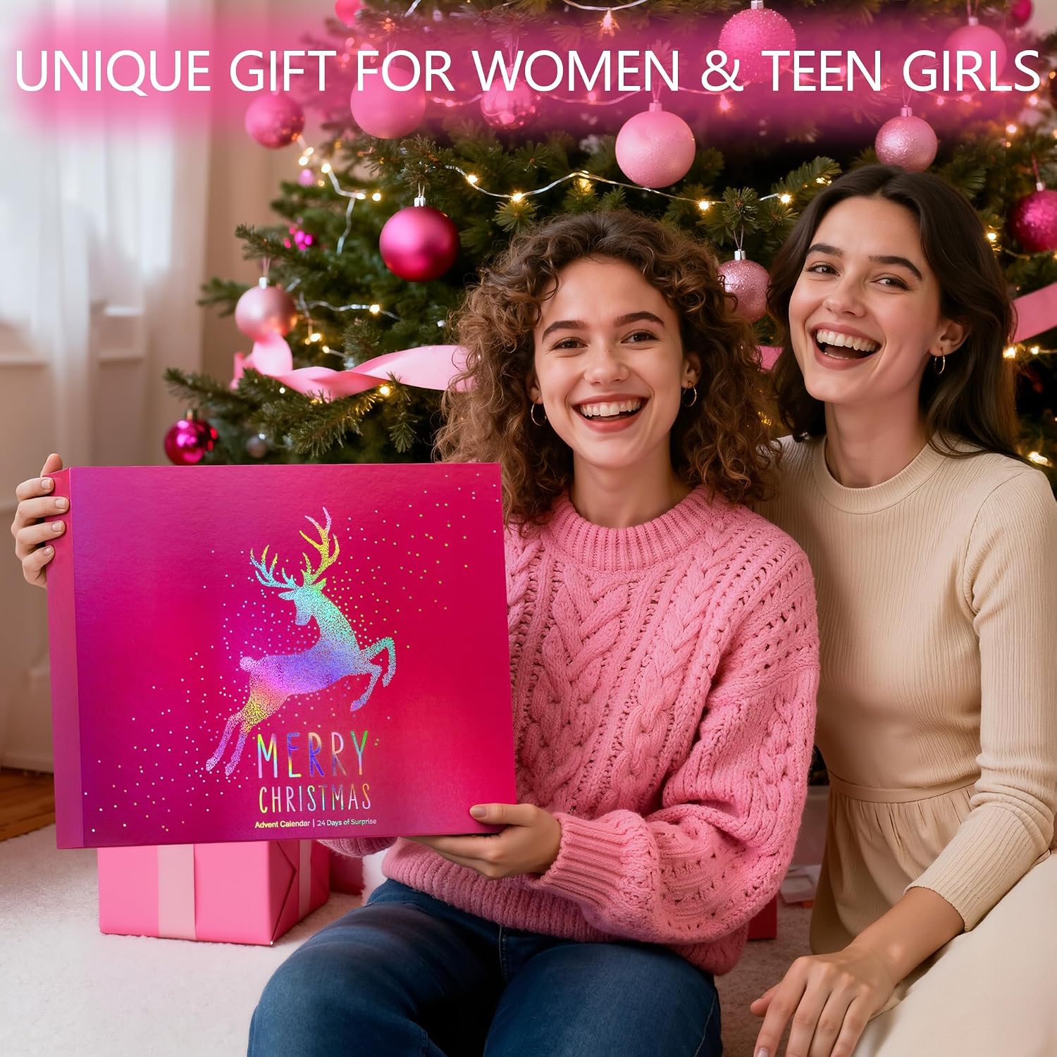 Ifchooseu - Makeup Beauty Advent Calendar 2026, 24 Days Christmas Countdown Calendar for Adults Women & Teen Girls - Cosmetic Advent Full Face Make Up Calendar Kit Xmas Gift Set for Wife Mom Friend