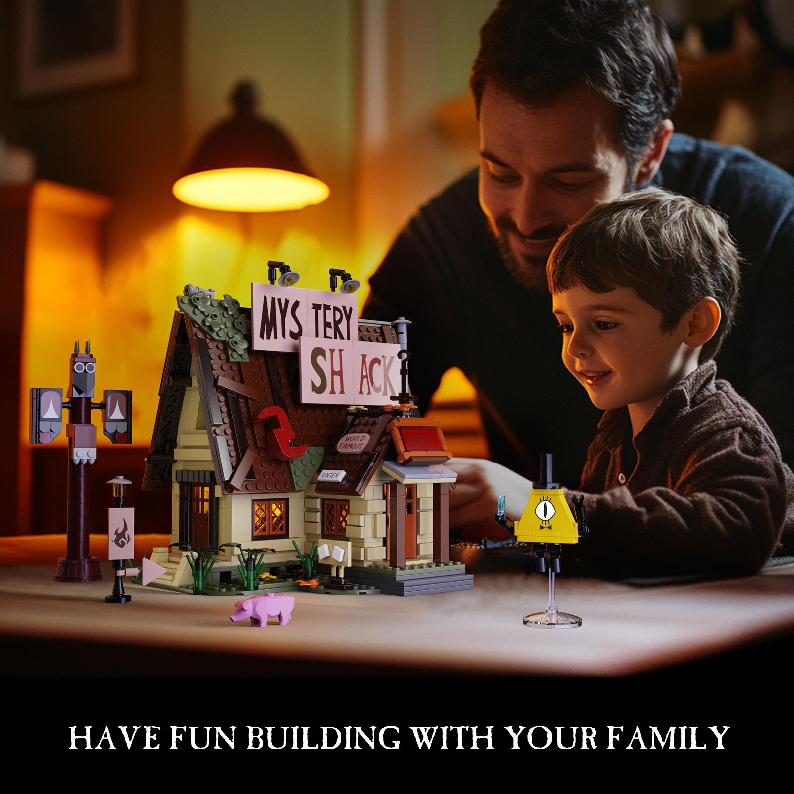 Mystery Small Cabin House Building Blocks Set (968 pcs) &ndash; Bring Holiday Adventure to Life with Creative DIY Fun, Ideal for Kids, Teens & Fans During Christmas Season
