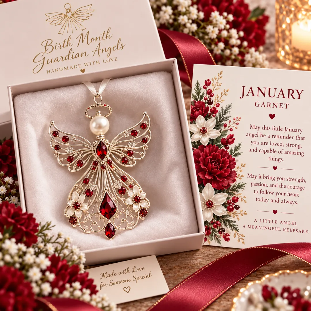 Ifchooseu - ✨👼 Birth Month Guardian Angels — An Angel Chosen Just for You - Christmas Tree Hanging Ornaments