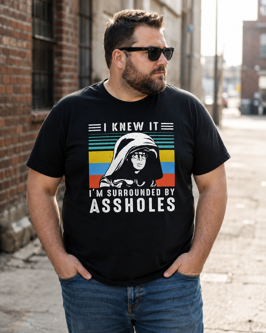 I Knew It Vintage Sci-Fi Humor Graphic T-Shirt – Retro Movie Parody Tee