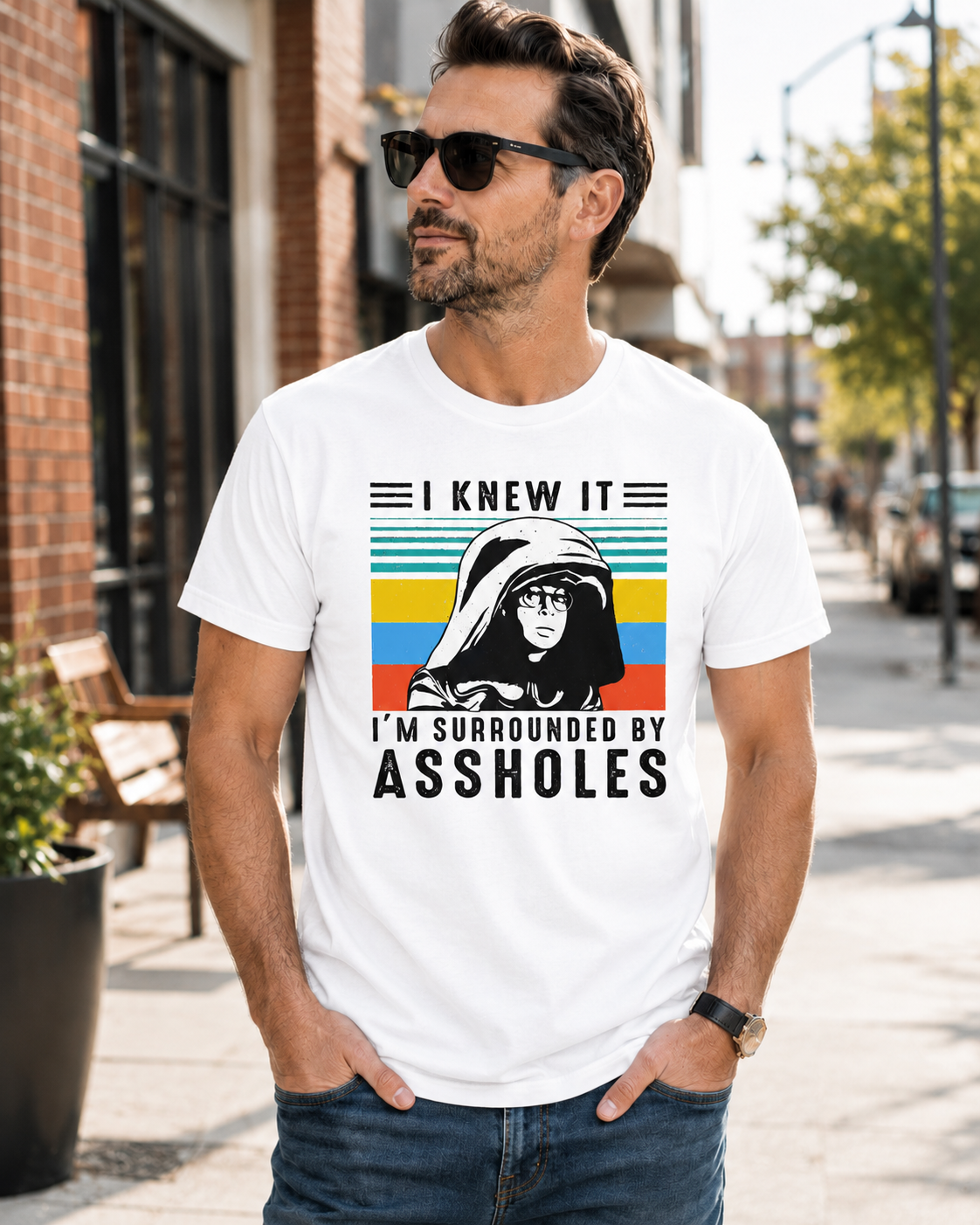 I Knew It Vintage Sci-Fi Humor Graphic T-Shirt – Retro Movie Parody Tee