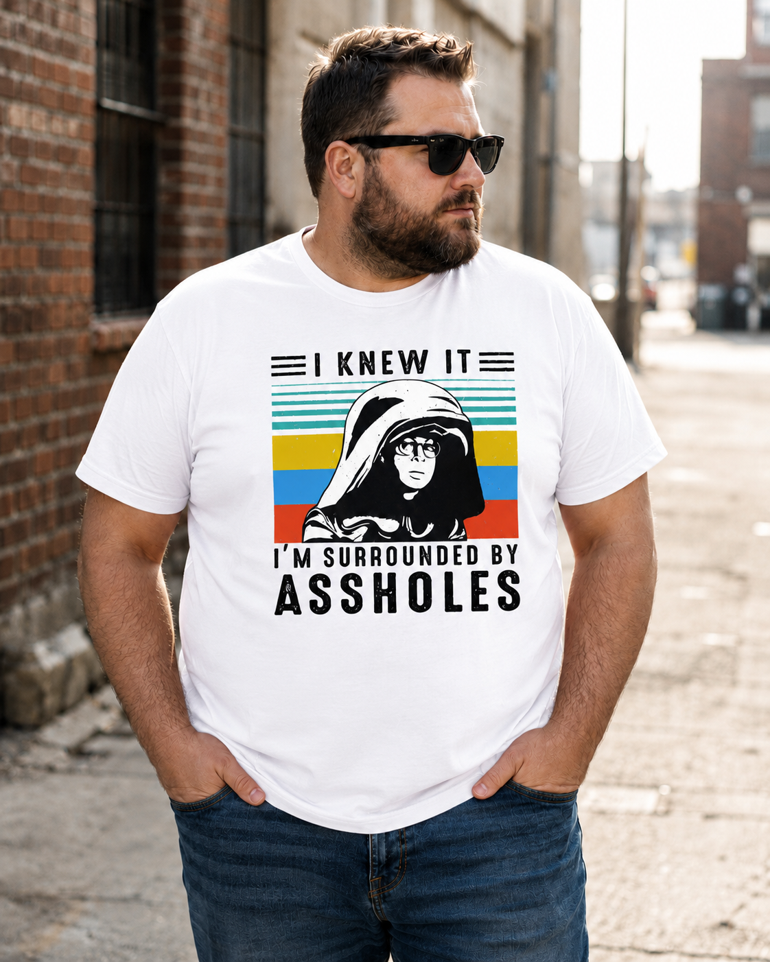 I Knew It Vintage Sci-Fi Humor Graphic T-Shirt – Retro Movie Parody Tee
