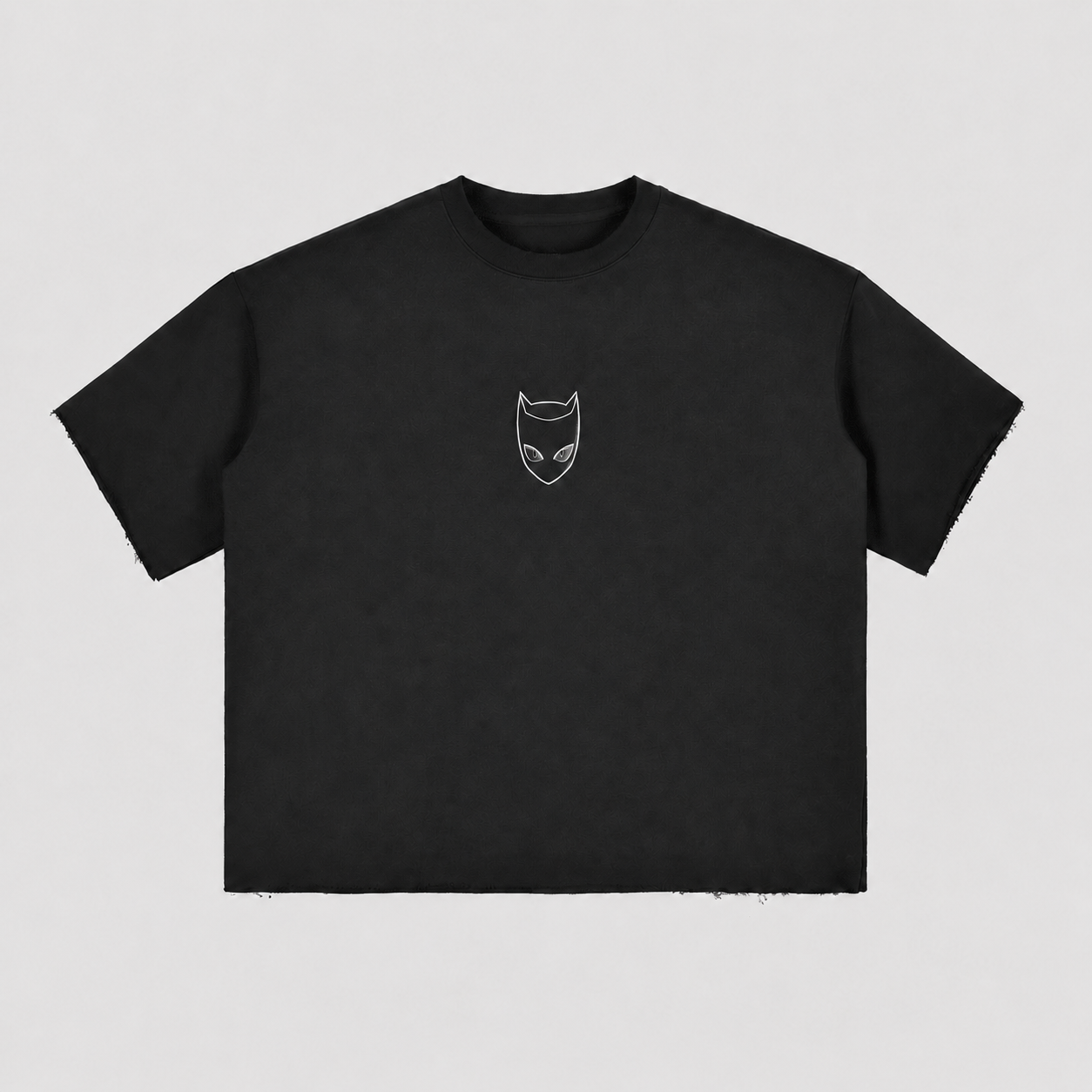 Dark Curse Hand Graphic Oversized T-Shirt – Streetwear Gothic Anime-Inspired Tee