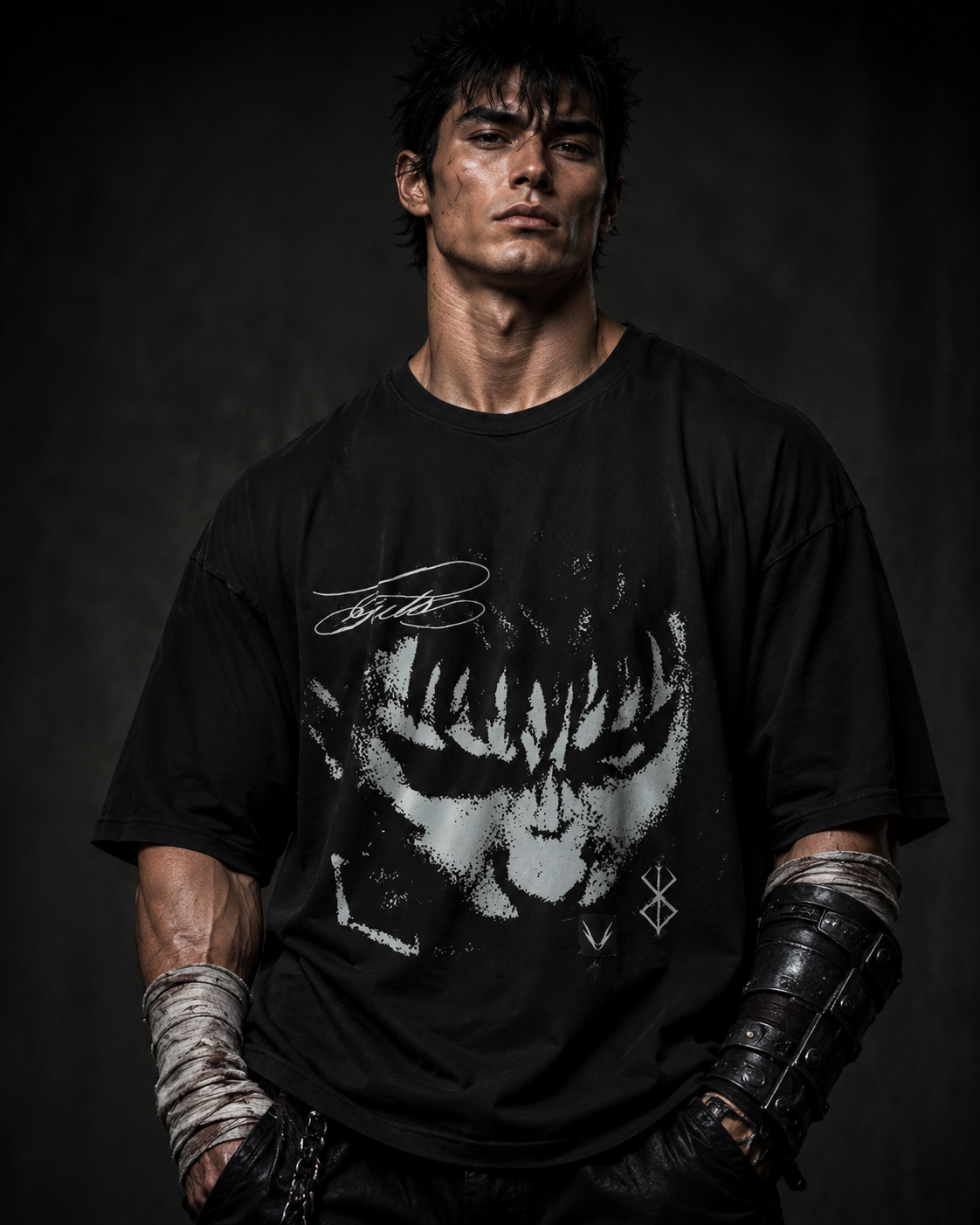 Dark Warrior Graphic Tee – “Berserker Spirit” Streetwear Shirt