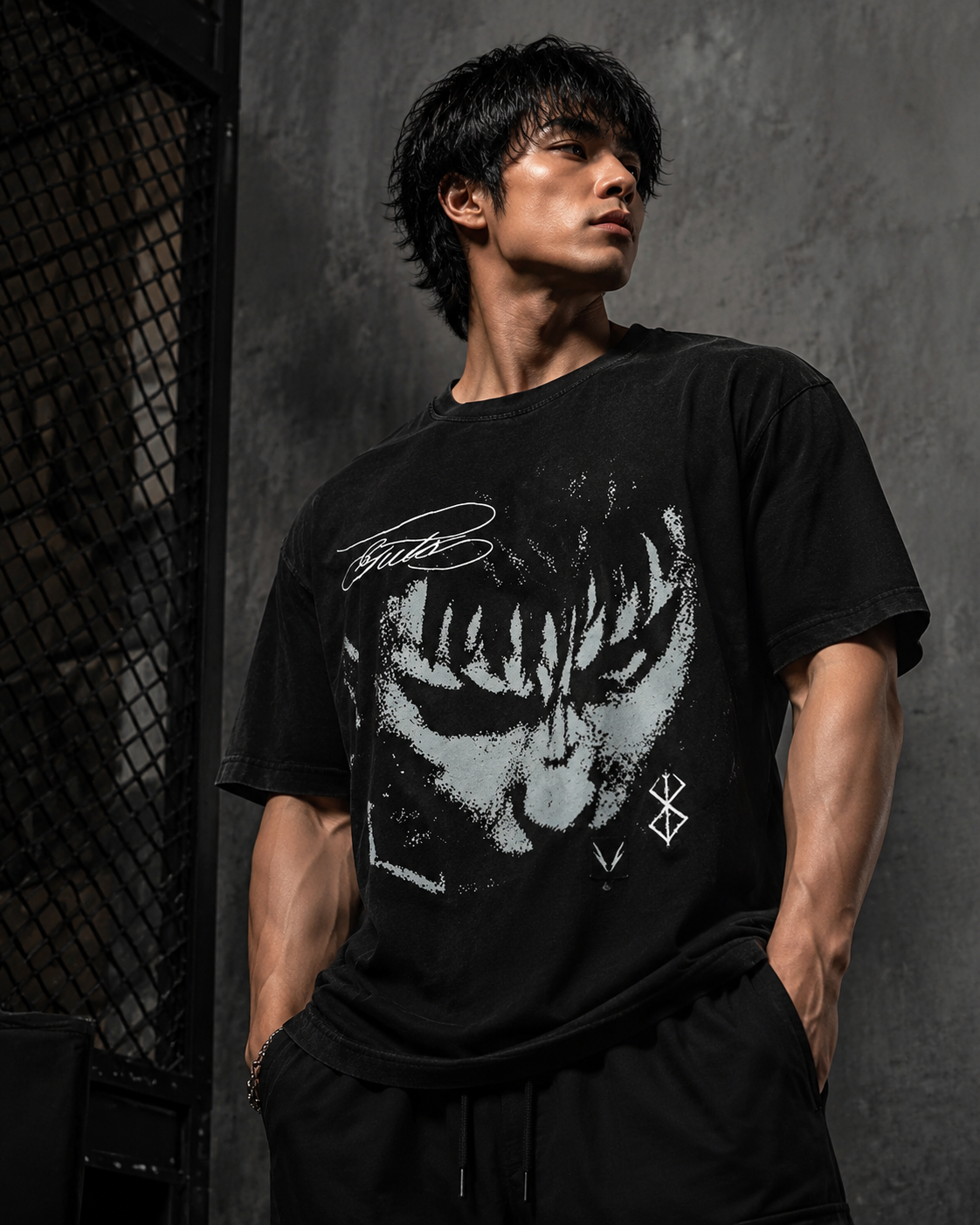 Dark Warrior Graphic Tee – “Berserker Spirit” Streetwear Shirt