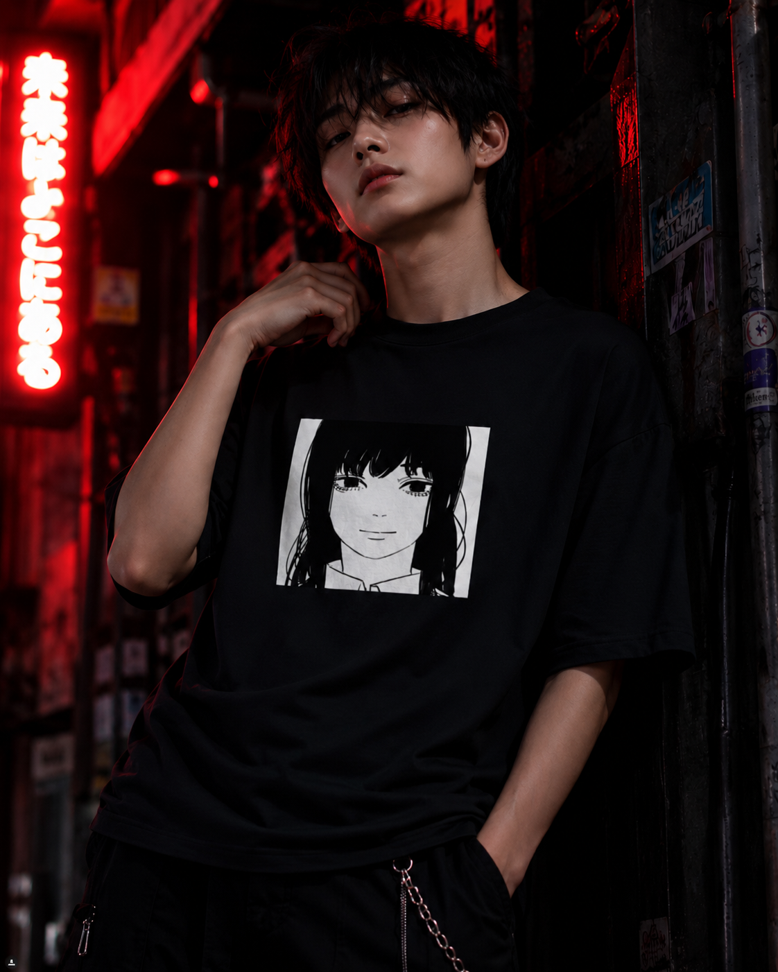 Funny Anime Meme Graphic Tee – Casual Otaku Streetwear T-Shirt