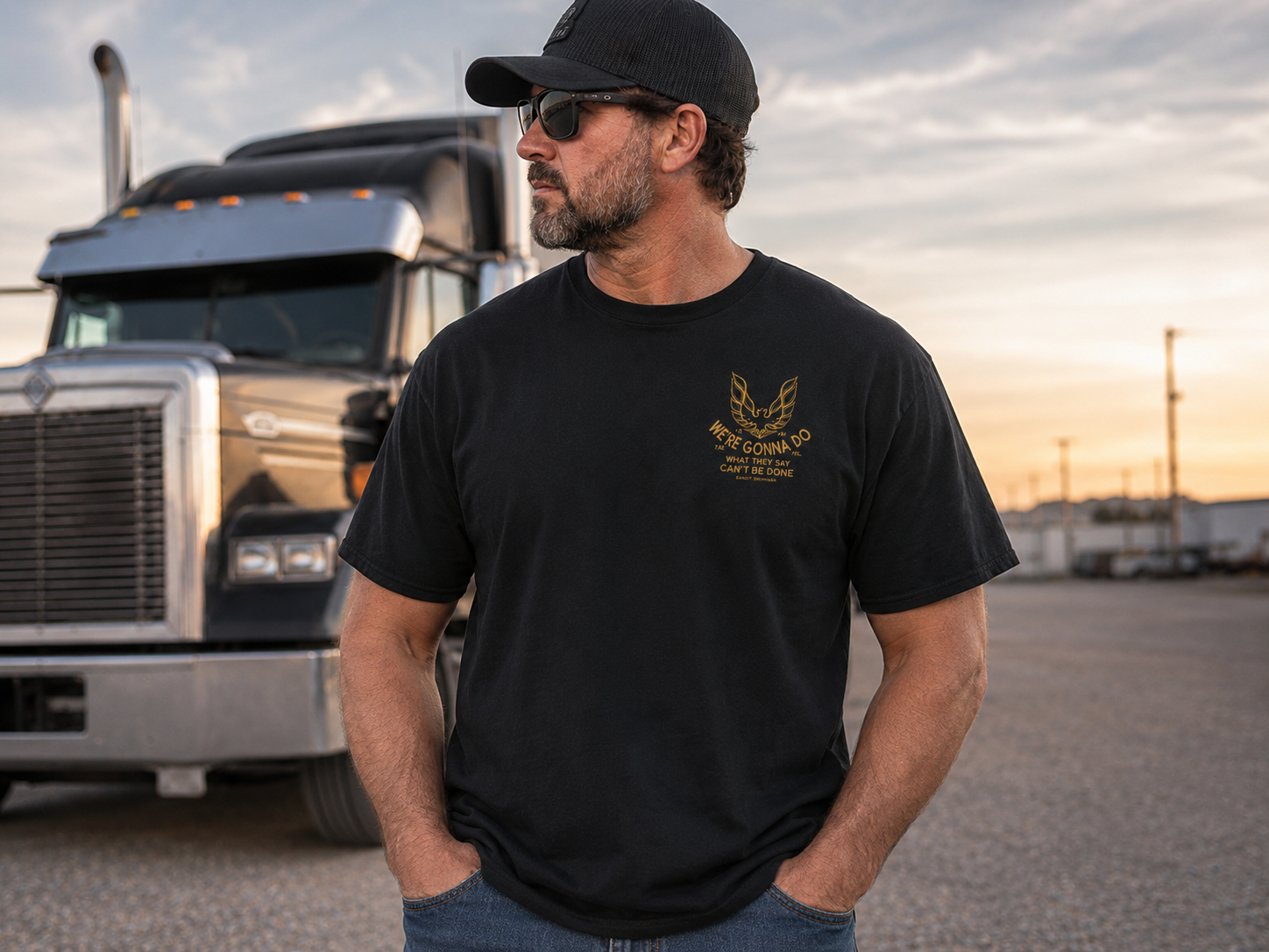 Vintage Trucker Graphic T-Shirt – Southern Highway Legend Back Print Tee