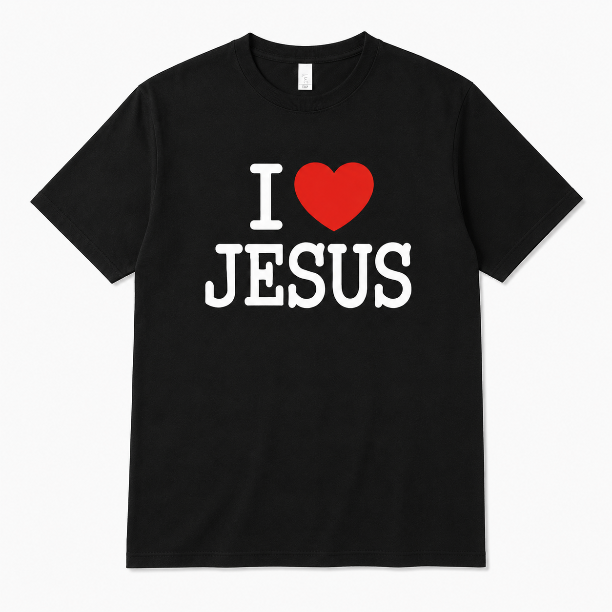 I Love Jesus Graphic T-Shirt – Christian Faith Statement Tee for Men and Women