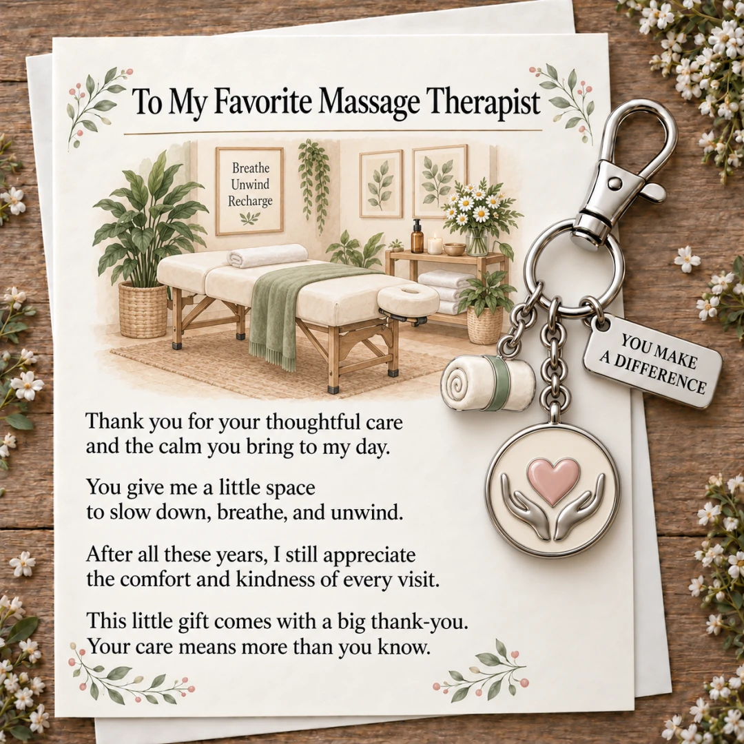 Homeandhappen - ✨ The "You Make a Difference" Appreciation Gift Set – Keychain & Greeting Card ✨ - Gifts