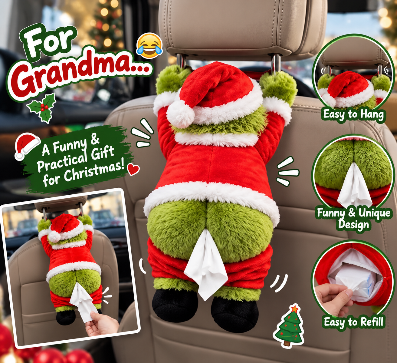The Grumpy Bum Tissue Holder