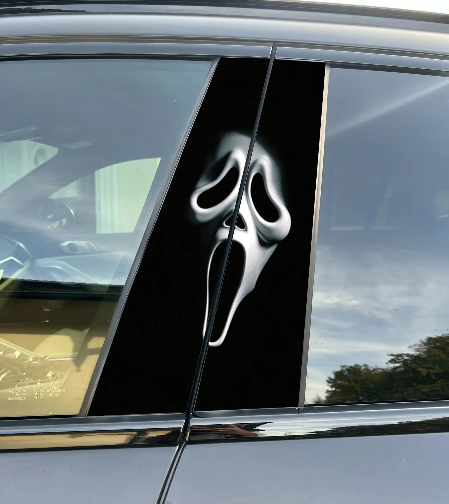 Horror Halloween Car Pillar Vinyl Cover Premium Exterior Styling Film Universal Trim Protection for Car Lovers Limited Series