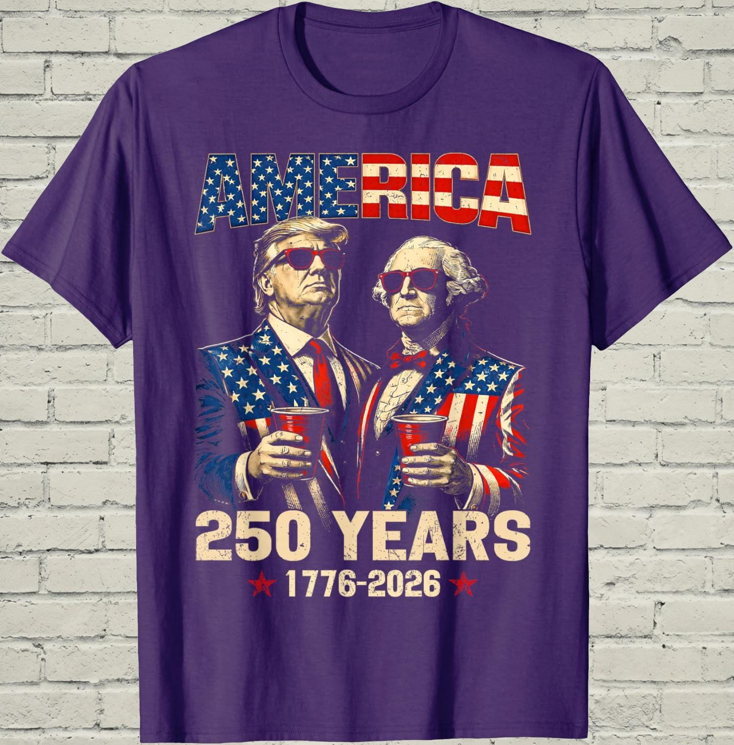 America 250 Years Patriotic Graphic T-Shirt – 1776–2026 Independence Anniversary Tee