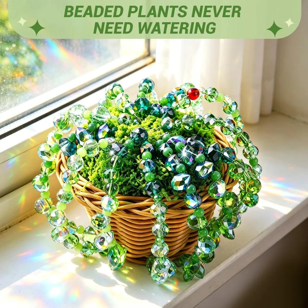 Make Your Own Forever Hanging Plant - DIY Beaded Plant Kit