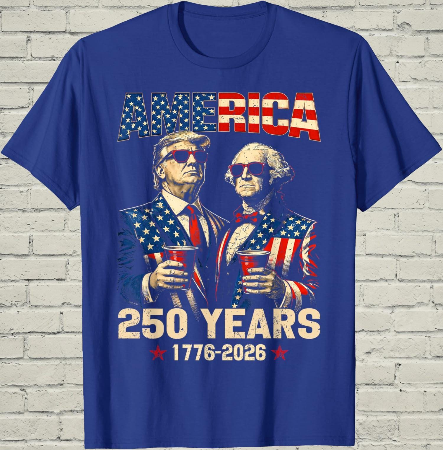 America 250 Years Patriotic Graphic T-Shirt – 1776–2026 Independence Anniversary Tee