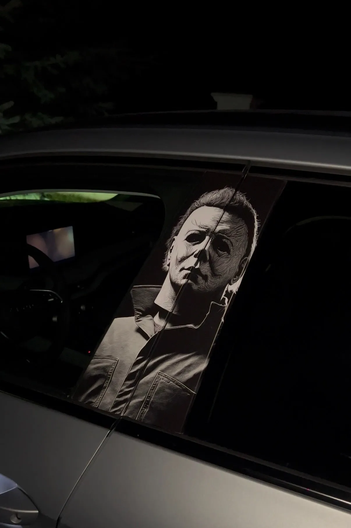 Horror Halloween Car Pillar Vinyl Cover Premium Exterior Styling Film Universal Trim Protection for Car Lovers Limited Series