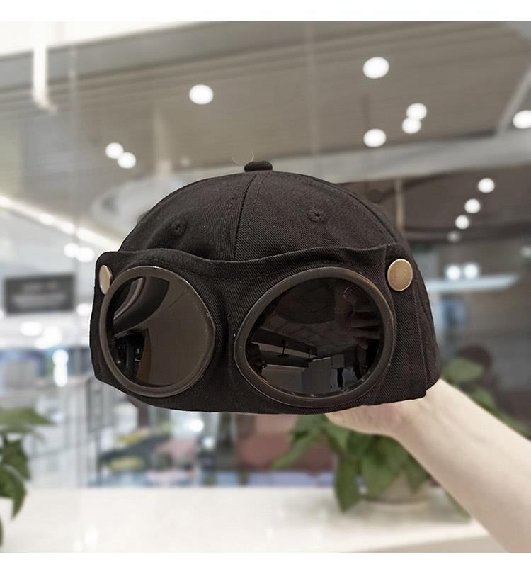 2-in-1 Baseball Cap with Flip-Up Sunglasses – Adjustable Sun Protection Hat for Kids & Adults