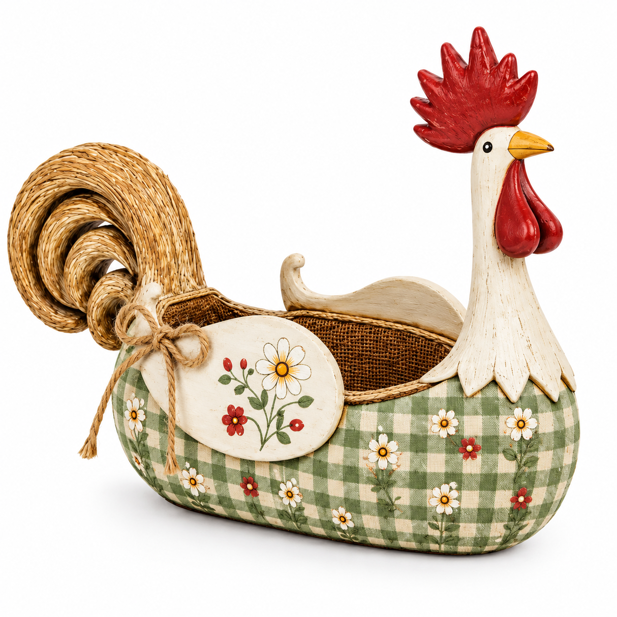 Ifchooseu - 🐓 Farmhouse Rooster Storage Basket