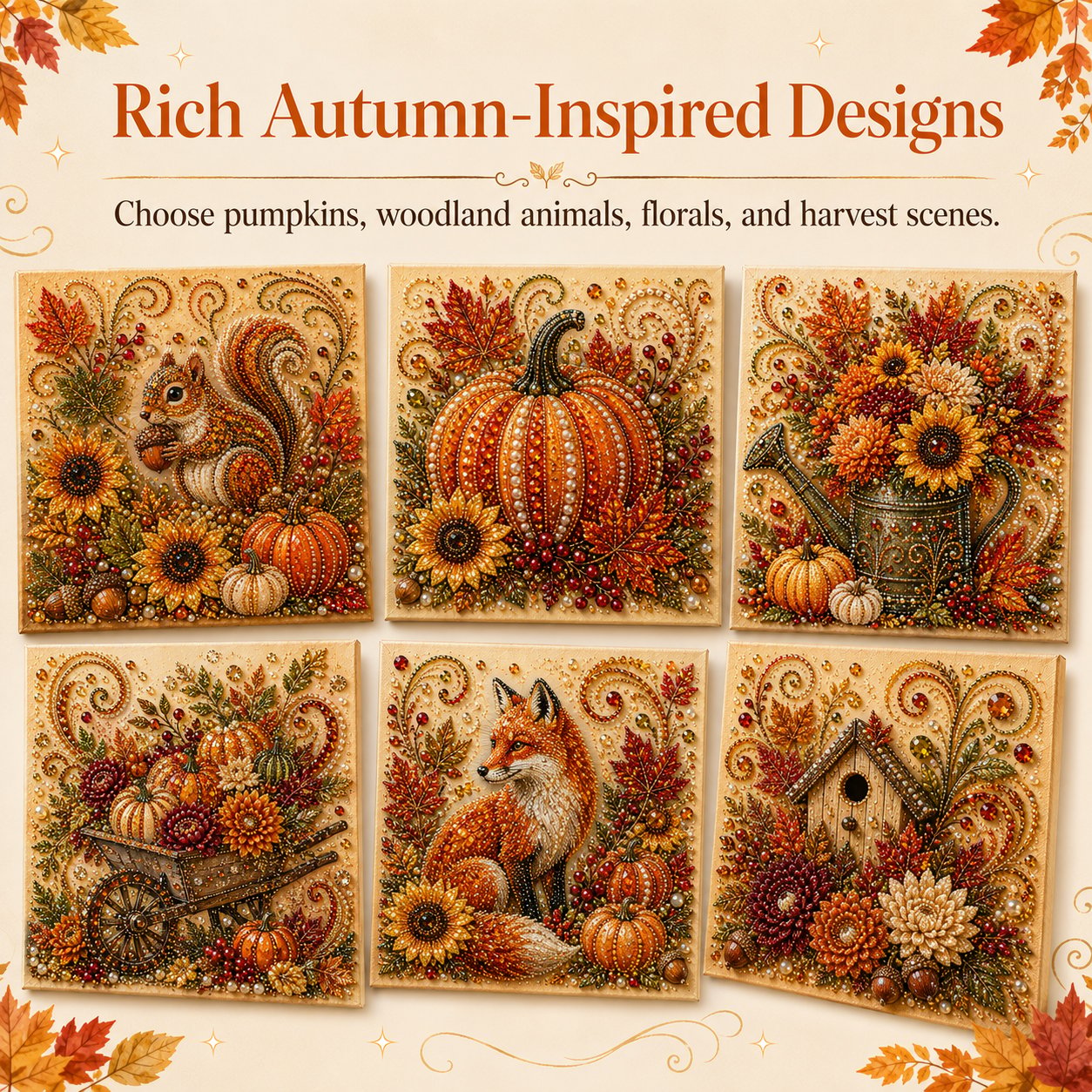 🔥 Last Day 50% OFF - 🍂💎 Autumn Pearl Painting Kit – Relaxing DIY Craft to Create Sparkling Fall Artwork 🖌️