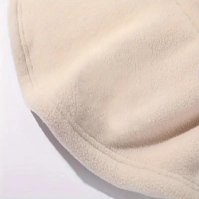 Ifchooseu - One-piece Flannel Warm Mask Hat, Outdoor Cycling Windproof And Cold Autumn And Winter Style, Warm Hat With Neck Mask