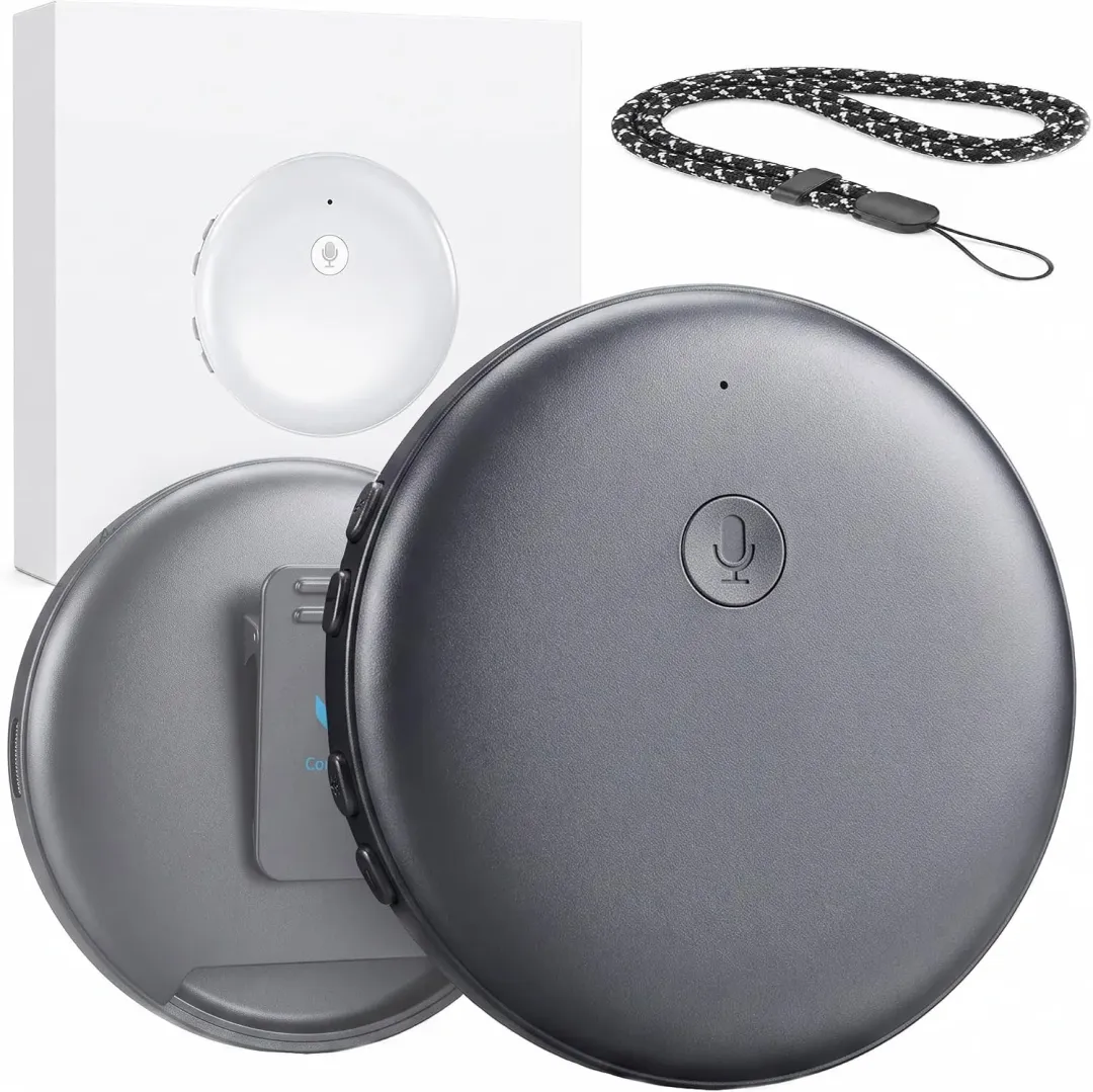 AI Wearable Translator 🌎 – 165+ Language Two-Way Voice Translation Device, Real-Time AI Language Translator with Smart Learning, Bluetooth Connectivity for Travel, Work & Everyday Conversations