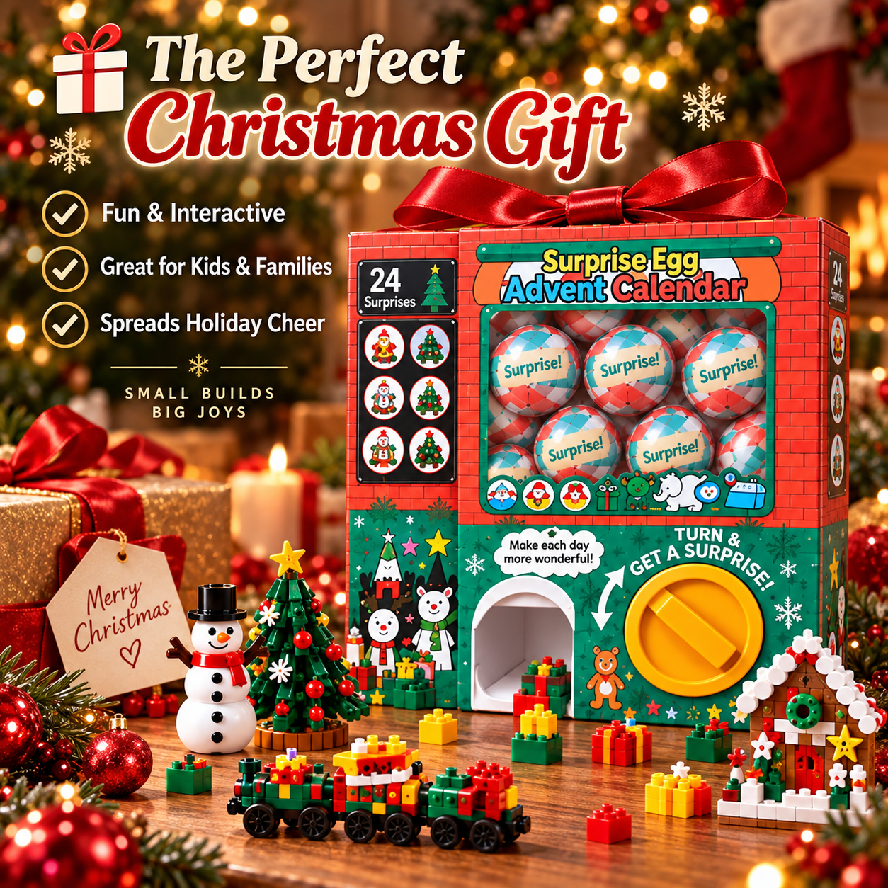 Ifchooseu - 🎄🎅 2026 Christmas Capsule Building Blocks, Surprise Mini Building Set 🎁