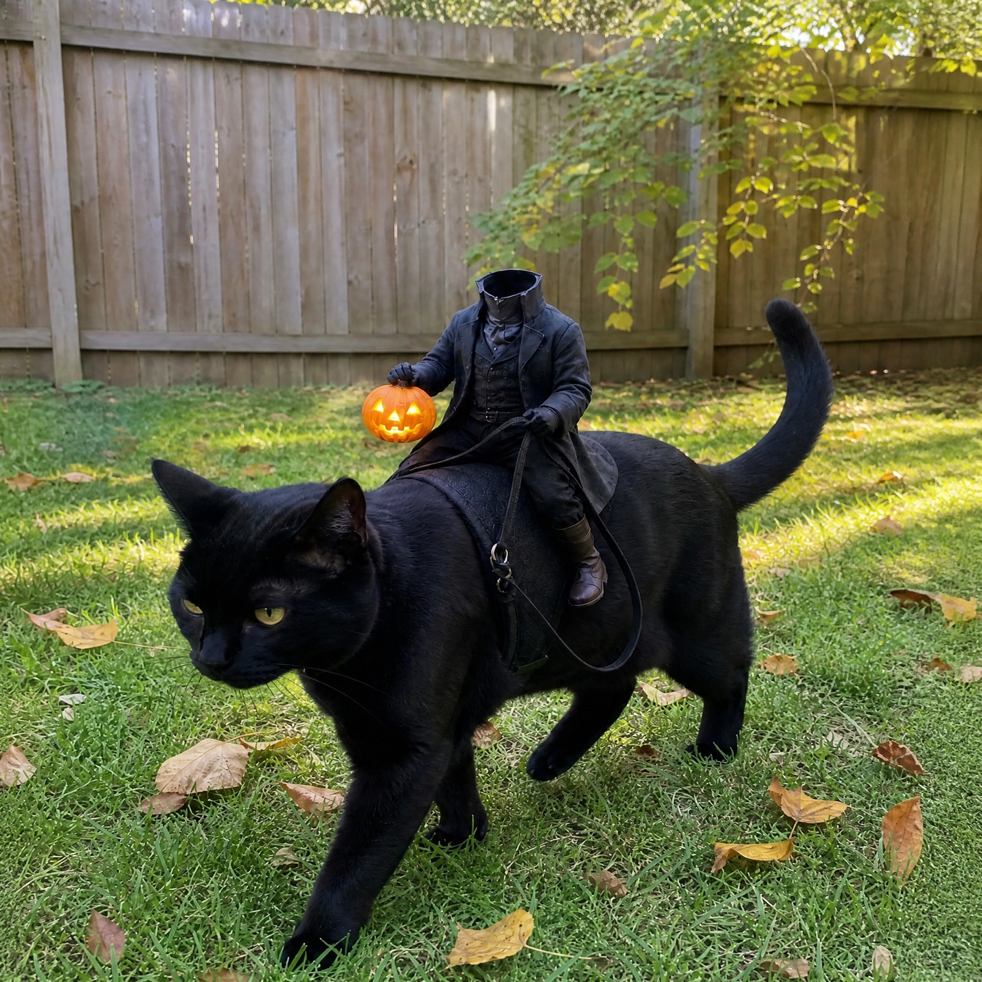 3D The Headless Horseman Rider/Reaper Of The Scythe Pet Costume For Halloween