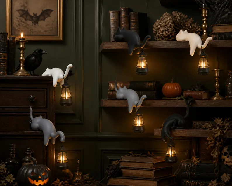 Ifchooseu - Cat Shelf Decor – Unique Teacher & Reader Gift
