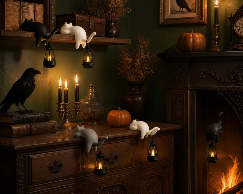 Ifchooseu - Cat Shelf Decor – Unique Teacher & Reader Gift