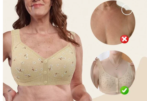 Printing & Solid Colors Comfortable And Convenient Front Button Bra