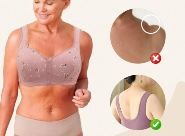 Printing & Solid Colors Comfortable And Convenient Front Button Bra