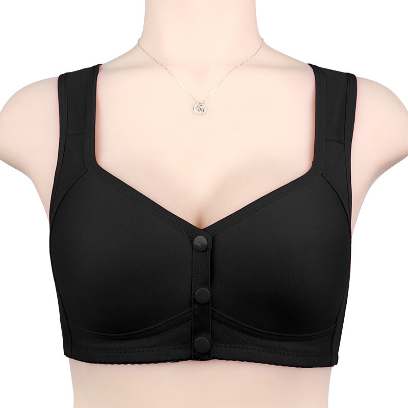 Printing & Solid Colors Comfortable And Convenient Front Button Bra