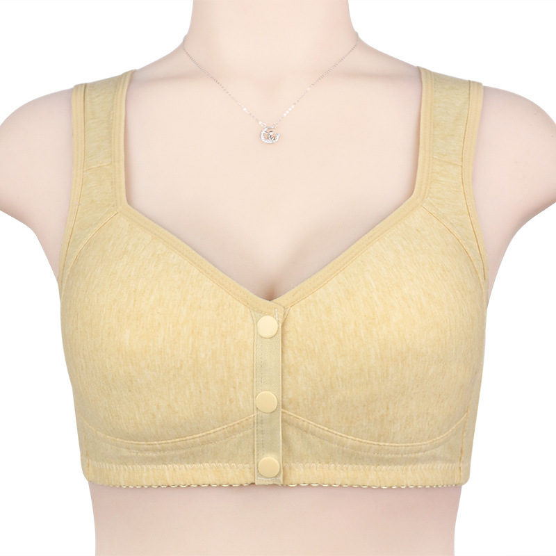 Printing & Solid Colors Comfortable And Convenient Front Button Bra