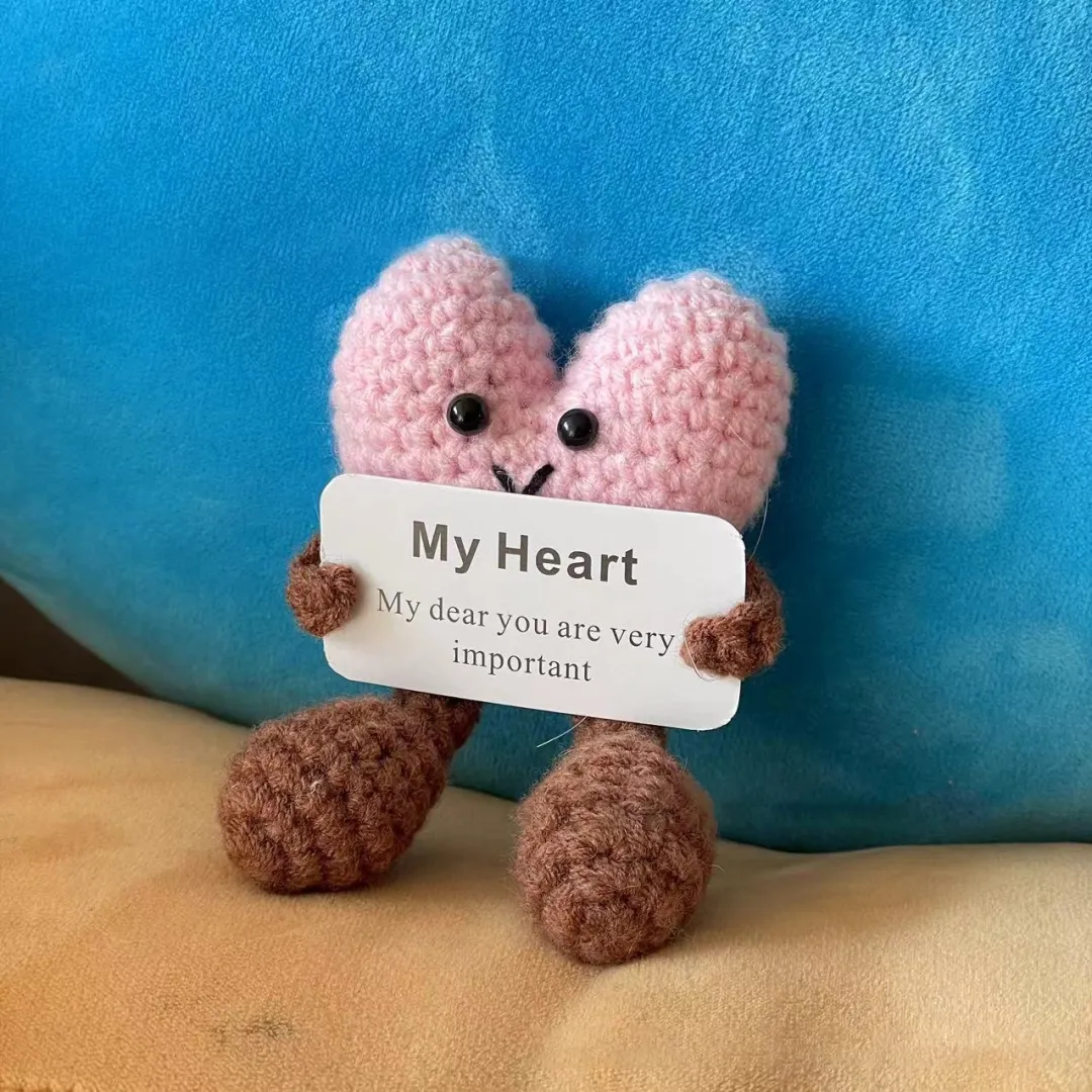Handmade Emotional Support Gift - Knitted Love Hug Cards