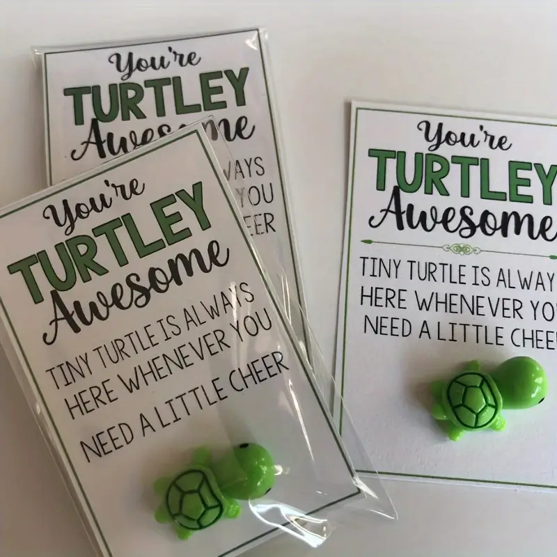 🐢Tiny Turtle good luck charm - You're TURTLEY AWESOME
