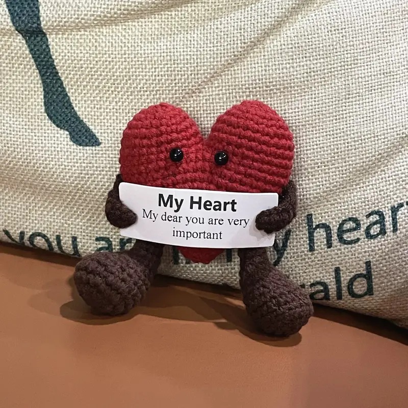 Handmade Emotional Support Gift - Knitted Love Hug Cards