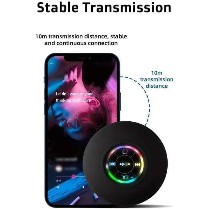 🔥Hot Sale- Mini Bluetooth Waterproof Speaker with LED light🔊