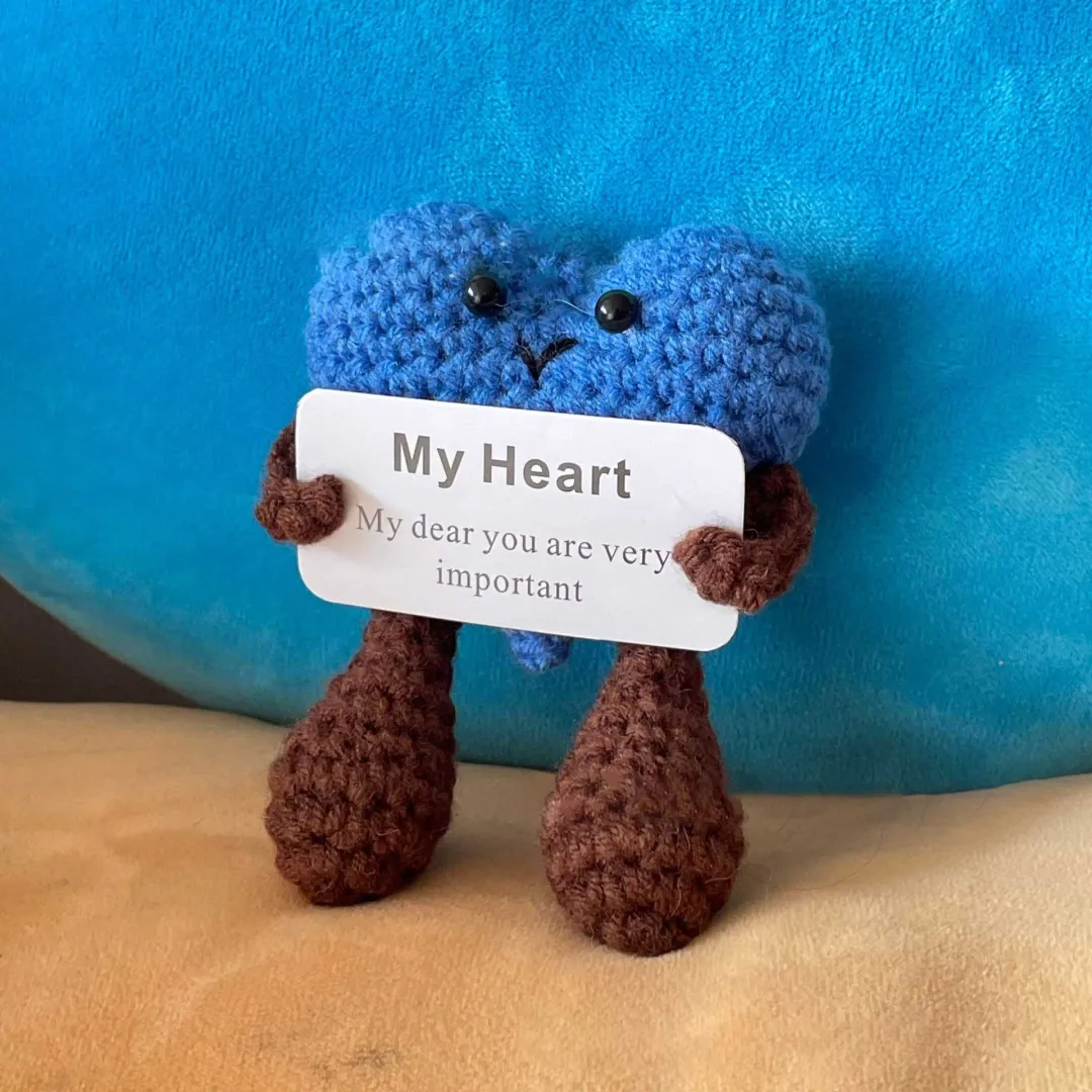 Handmade Emotional Support Gift - Knitted Love Hug Cards
