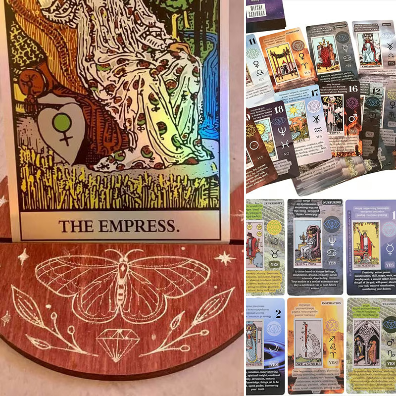 Learning Tarot Cards Deck With Meanings On Them