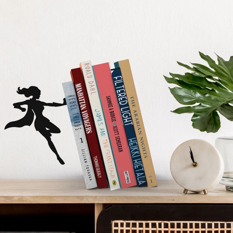 📚😆Funny Metal Bookend-Cool Unique Gift 
