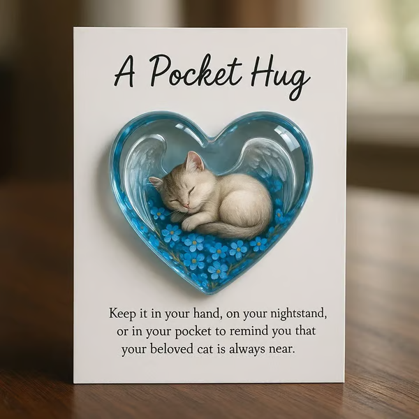 😺💖 Pocket Hug Cat Card